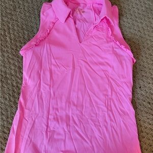 Lilly Pulitzer Bright Pink Sleeveless Blouse